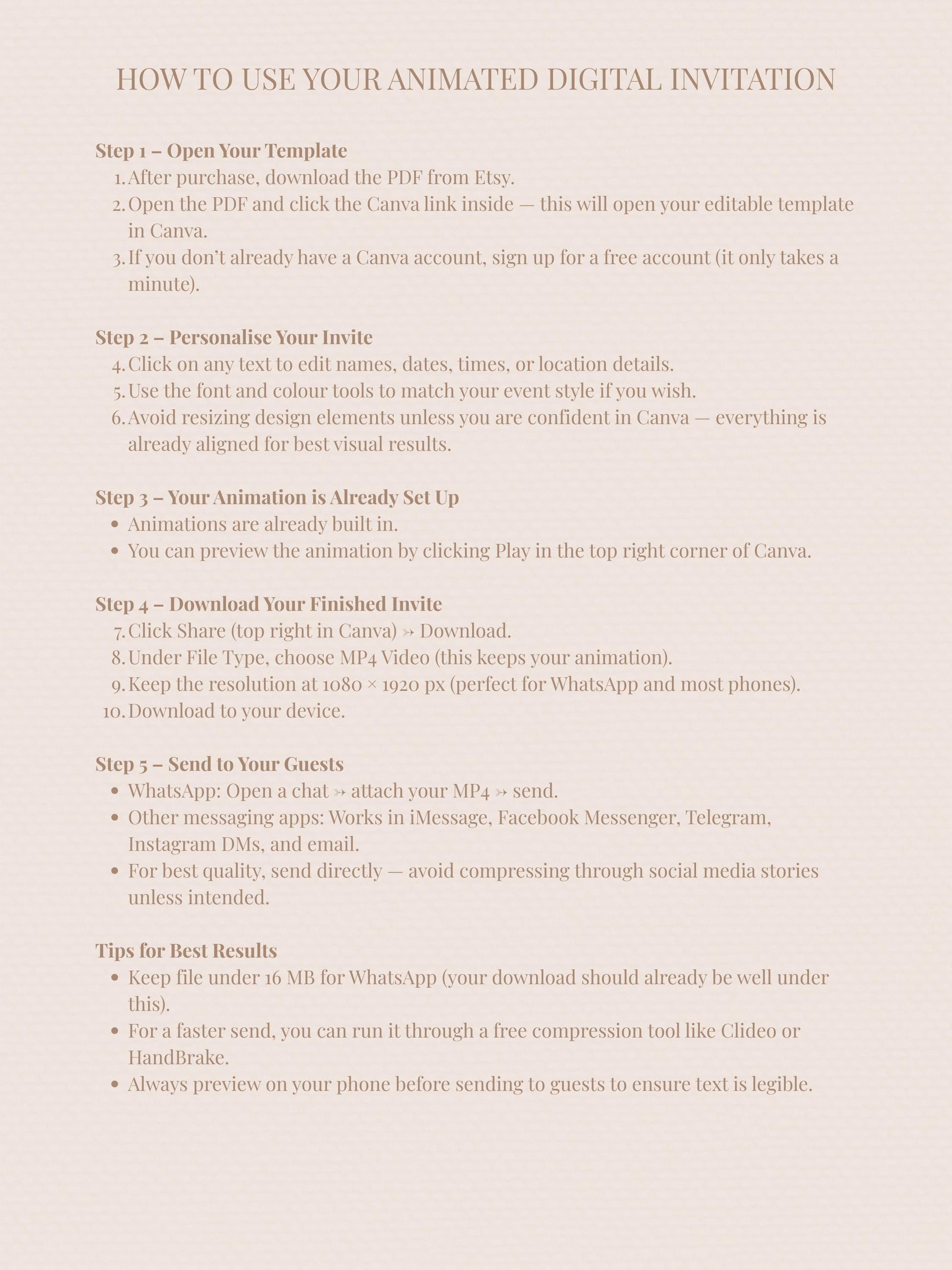 Animated Digital Card for Friend going through Divorce, Separation & New Beginnings (Digital Instant Download Editable Canva Template)