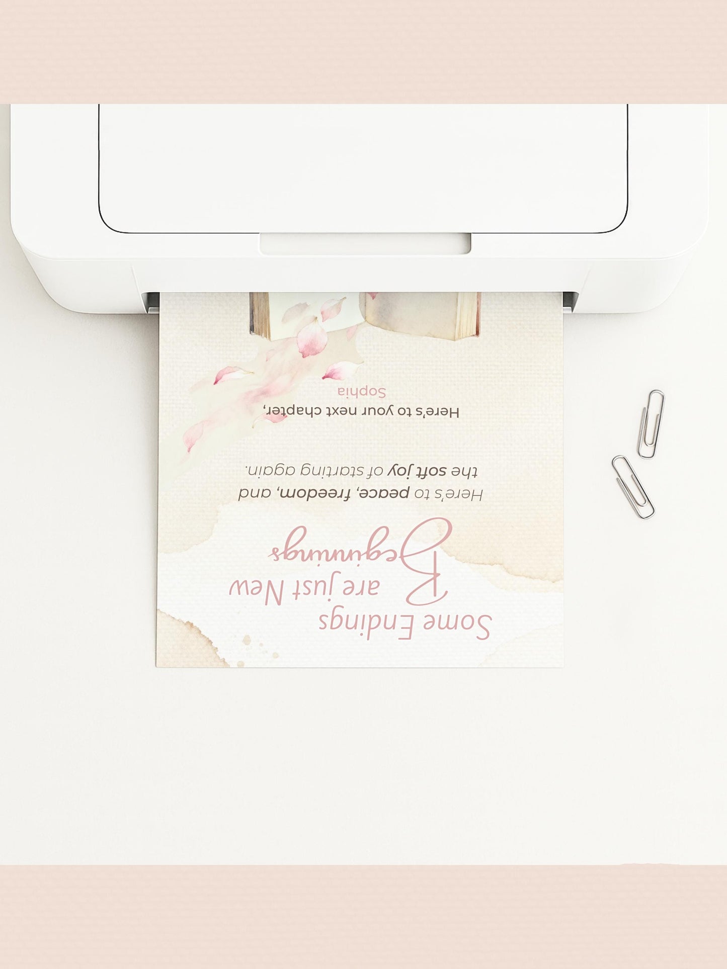 Printable Divorce, Separation, New Beginnings Card (Instant Digital Download Editable Canva Template) Friend Encouragement Well Wishes