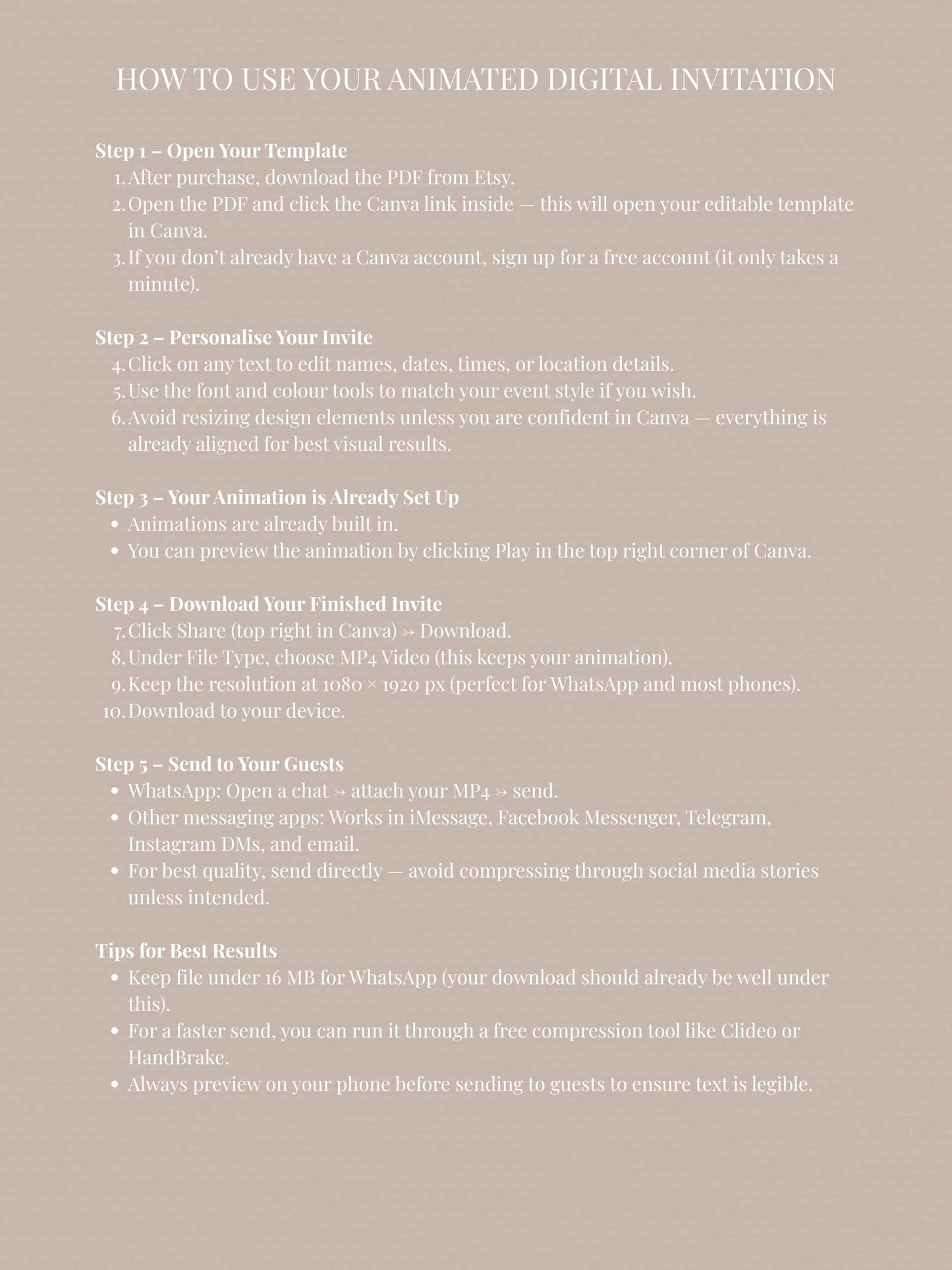 Animated Ballerina Birthday Invitation-Dance Kids Party Invite (Custom Instant Download Canva Template) Elegant Music Box Video Evite