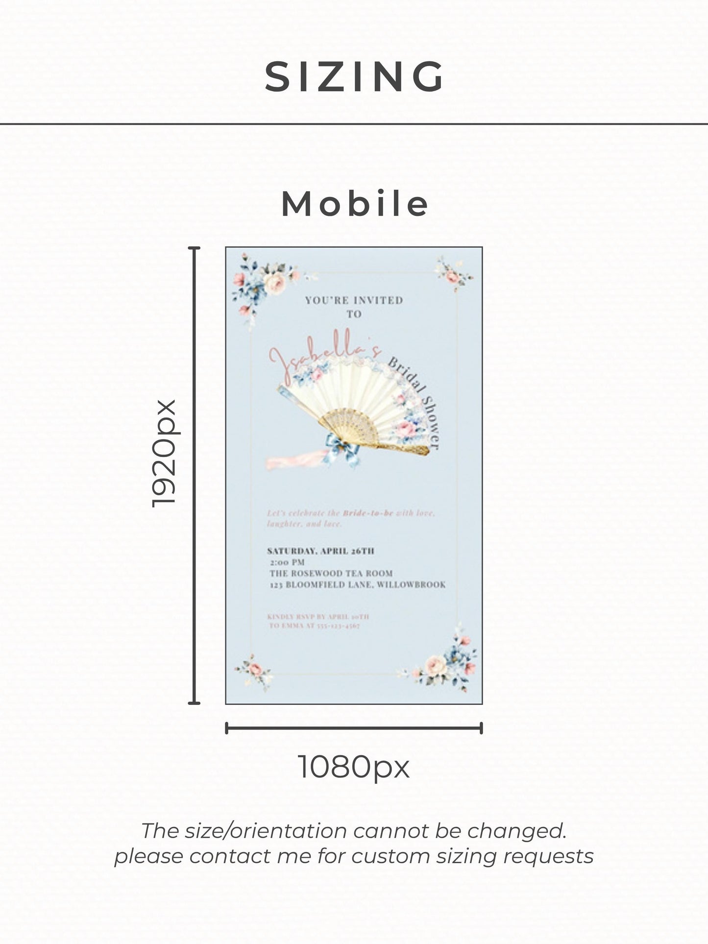 Animated Rococo Bridal Shower Evite-Wedding Luncheon, Bachelorette Hen Party Invitation (Instant Download Editable Canva Template Invite)