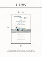Racing Car 2nd Birthday Invite Printable (Instant Download Editable Canva Template) Custom Digital Video Invitation for Boy’s Party