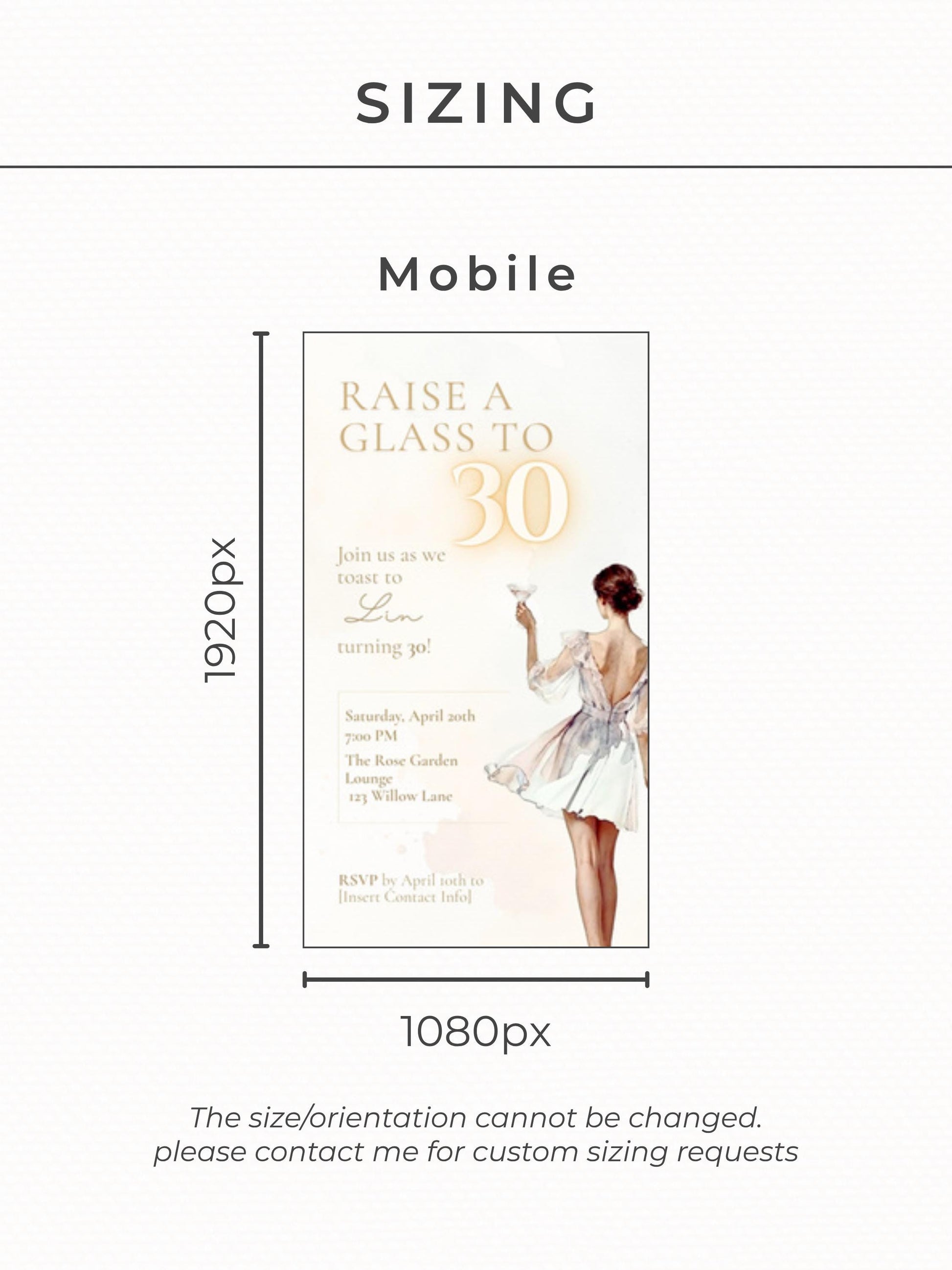 Animated 30th Birthday Invitation, Champagne Toast Digital Evite (Instant Download Editable Canva Template) Video Invite for WhatsApp/Text