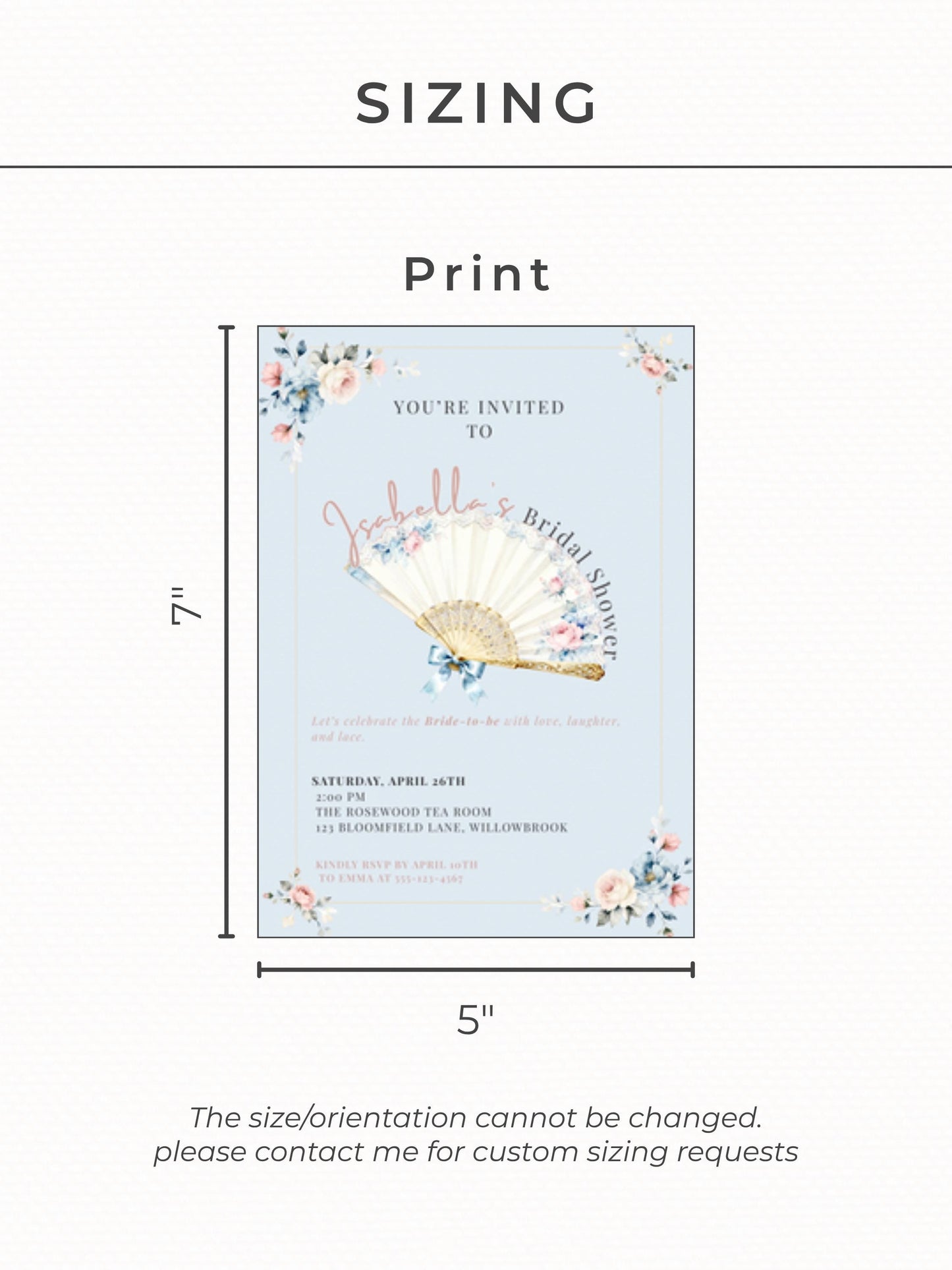 Rococo Bridal Shower Invitation-Wedding Luncheon, Bachelorette Hen Party Evite (Instant Download Editable Canva Template) Floral Invite