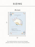 Rococo Bridal Shower Invitation-Wedding Luncheon, Bachelorette Hen Party Evite (Instant Download Editable Canva Template) Floral Invite
