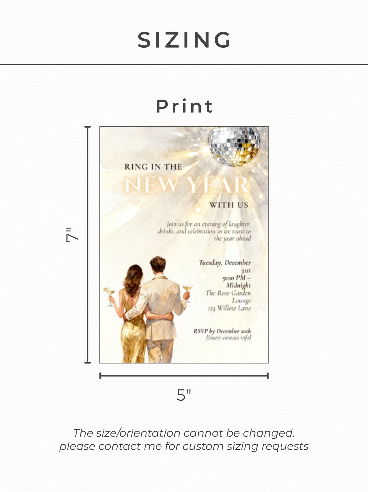 New Year’s Eve Invitation, Printable NYE Party Invite (Instant Download Editable Canva Template) Customizable Ring in the Bells Hogmanay