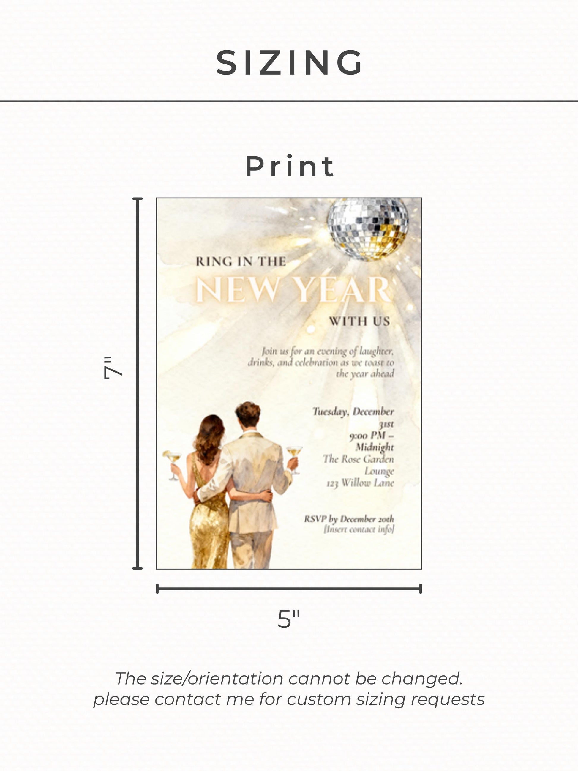 New Year’s Eve Invitation, Printable NYE Party Invite (Instant Download Editable Canva Template) Customizable Ring in the Bells Hogmanay