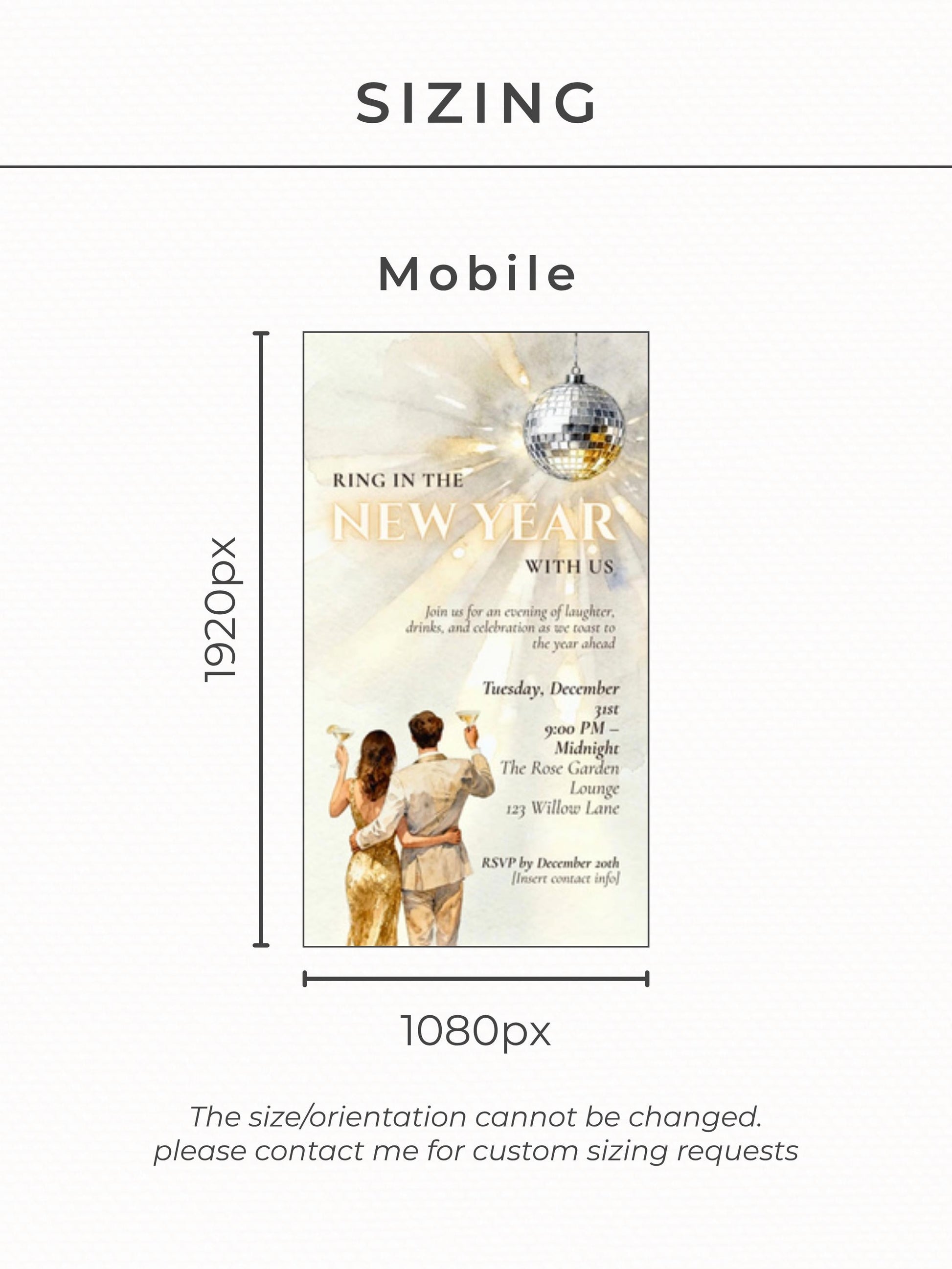 Animated New Year’s Eve Party Invitation (Instant Download Customizable Canva Template) Digital Ring In The Bells Hogmanay Countdown Evite