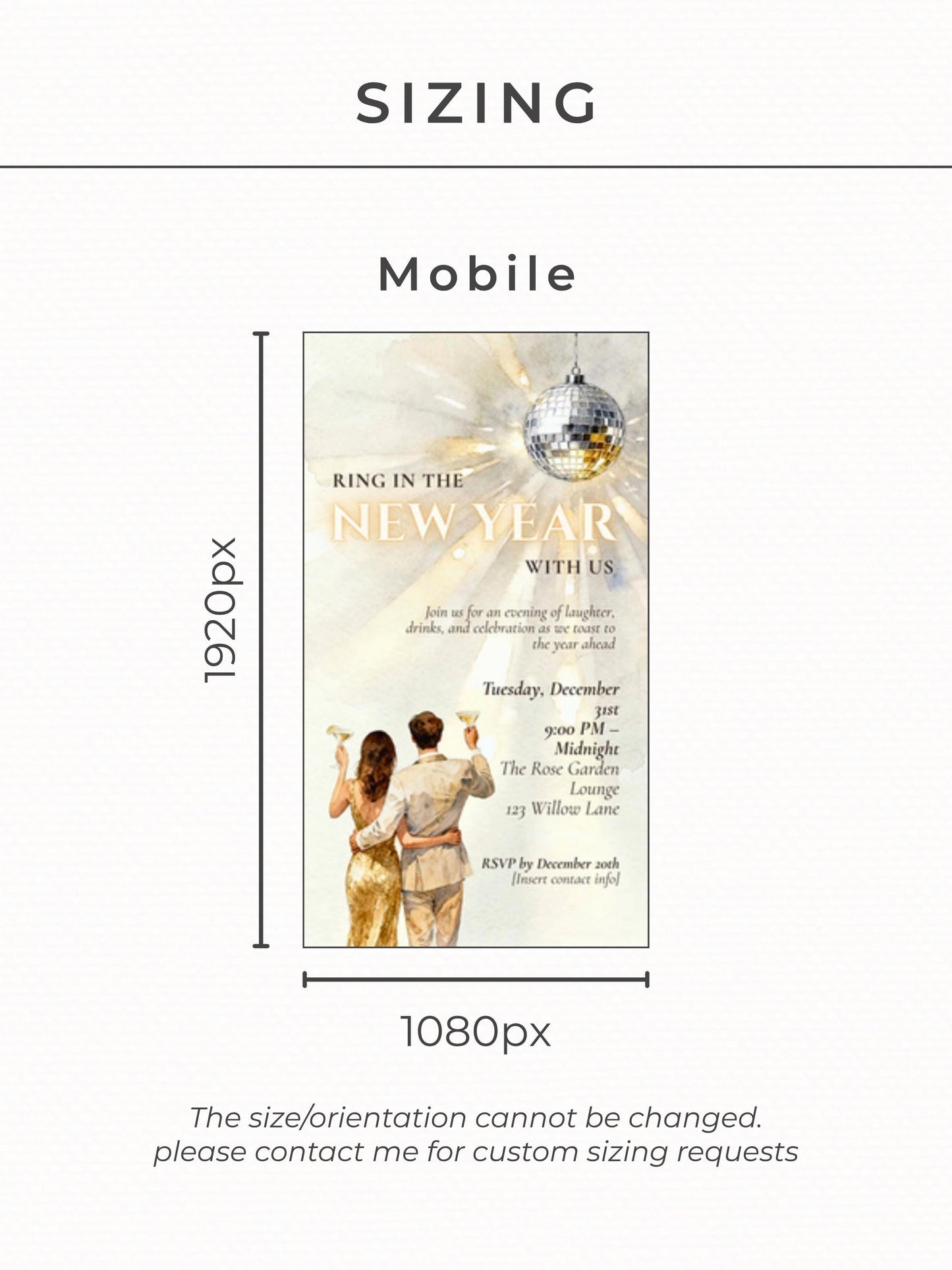 Animated New Year’s Eve Party Invitation (Instant Download Customizable Canva Template) Digital Ring In The Bells Hogmanay Countdown Evite