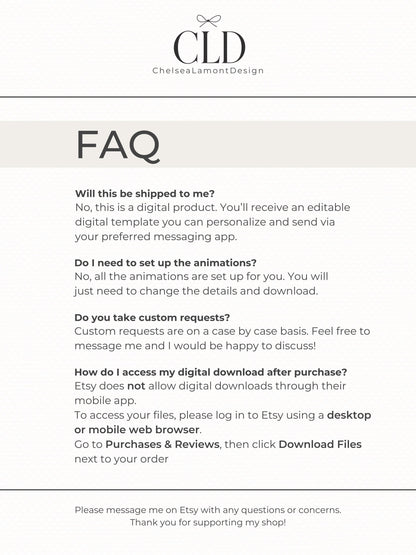 Halloween Digital Evite, Animated Halloween Party Invitation, Editable Canva Template, Black and Gold Ghost Invitation, Elegant Fall Invite