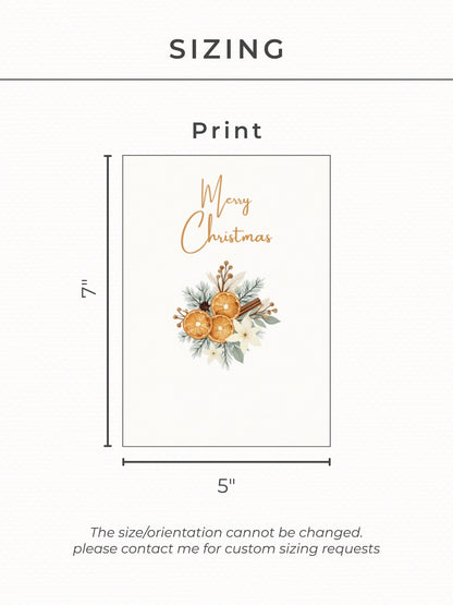 Editable Christmas Card with Newsletter - Cozy Rustic Holiday Card Template, Canva Printable, Family Photo Update, Digital Greeting