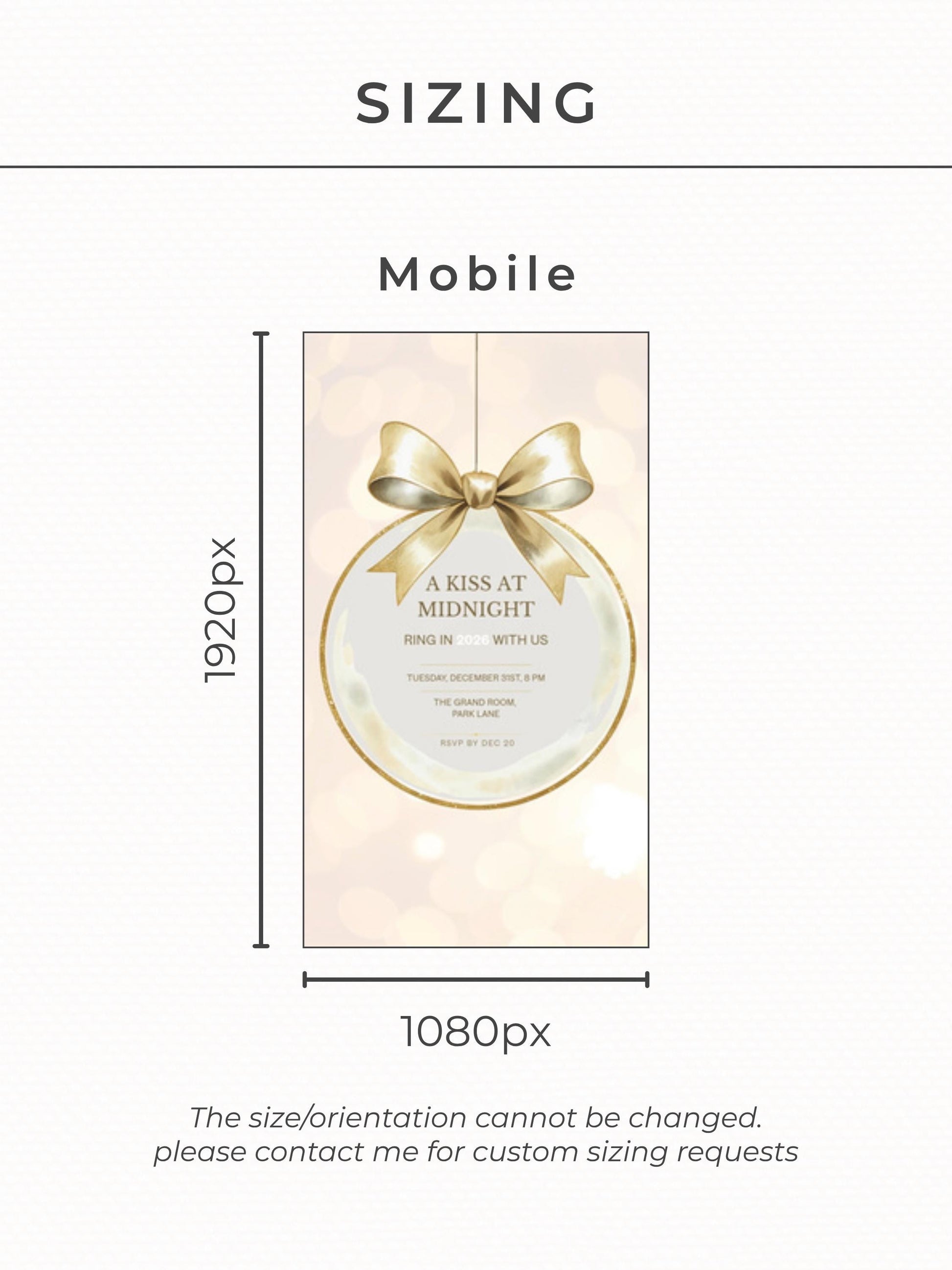 New Year’s Eve Invitation, Animated Digital Evite, Elegant Gold Champagne Party Invite,Editable Canva Template, Bring in the Bells Midnight