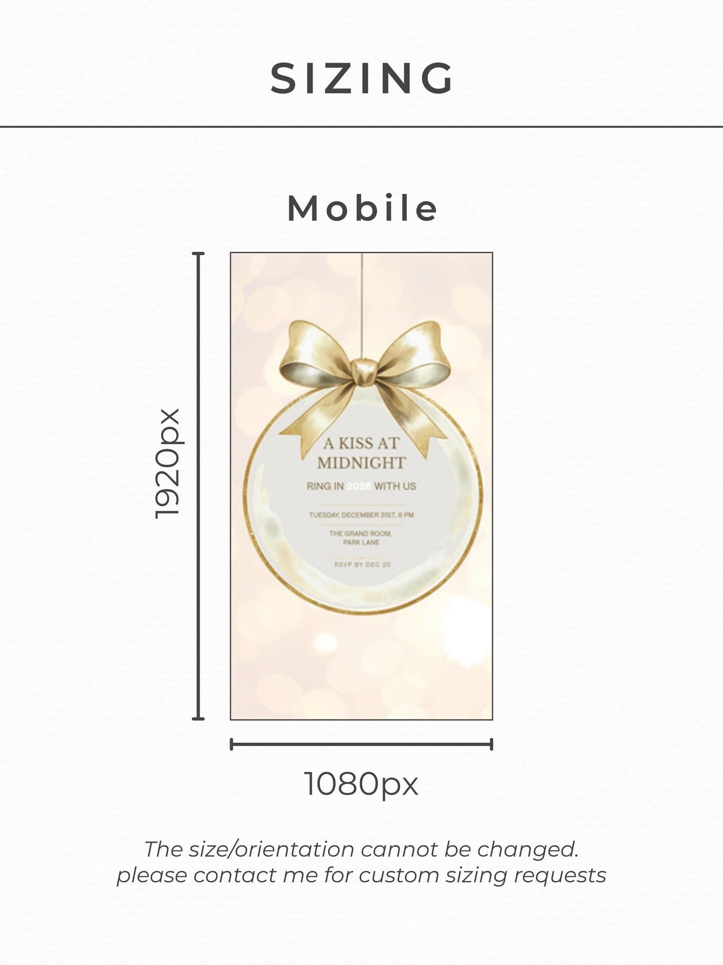 New Year’s Eve Invitation, Animated Digital Evite, Elegant Gold Champagne Party Invite, Editable Canva Template, Bring in the Bells Midnight