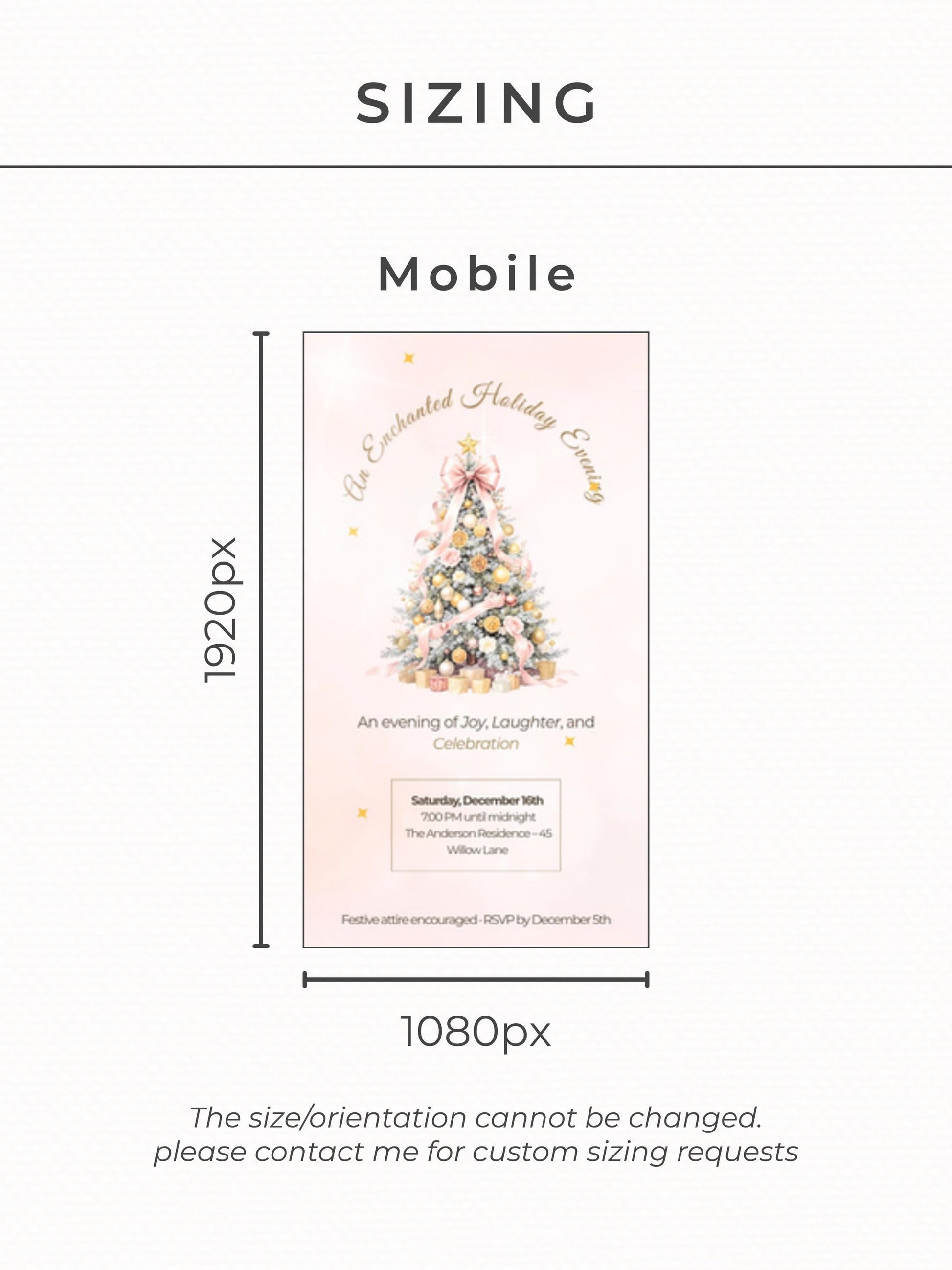 Animated Holiday Evite, Enchanted Digital Christmas Party Invitation Video, Canva Template, Elegant Holiday Invite with Envelope Animation