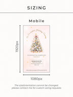 Animated Holiday Evite, Enchanted Digital Christmas Party Invitation Video, Canva Template, Elegant Holiday Invite with Envelope Animation