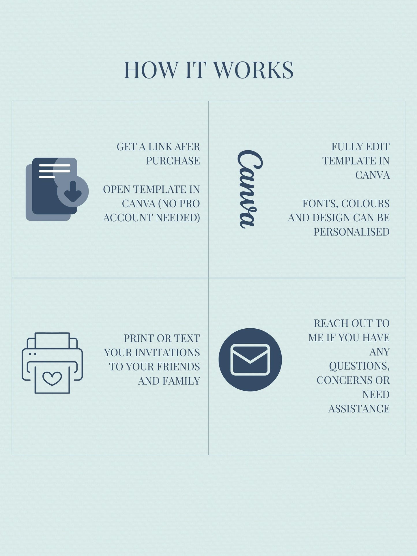 Editable Blue Bear Baby Shower Invitation Template-Boy Winter Nesting Party Invite (Instant Download Digital Custom Canva Template)