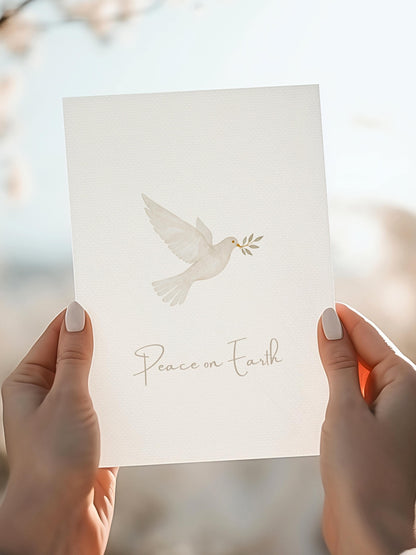 Christian Christmas Card Bundle - 4 Printable Digital Cards - Religious Holiday Set - Scripture Greeting (Instant Download Canva Template)