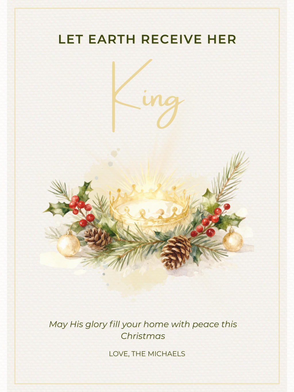 Christian Christmas Card Bundle - 4 Printable Digital Cards - Religious Holiday Set - Scripture Greeting (Instant Download Canva Template)