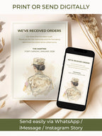 Military PCS Card - Moving Announcement - Custom Military Family Army Goodbye (Instant Download Editable Canva Template) New Orders Farewell