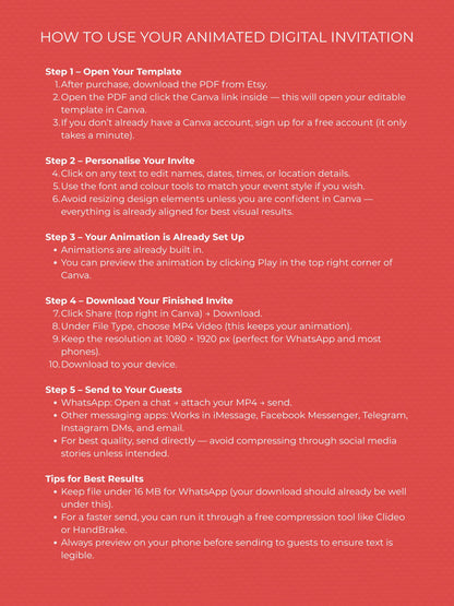 Animated Christmas Cheer Card - Editable Digital Holiday Greeting (Instant Download Canva Template Custom Video) - Vintage British Postbox