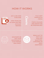 Animated Galentine’s Day Invitation - Pink Cocktail Girls Night Invite (Instant Download Editable Canva Template MP4 WhatsApp Digital Evite)