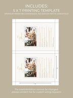 Editable Christmas Card with Newsletter - Christian Peace on Earth Dove Canva Template, Printable or Digital Holiday Greeting