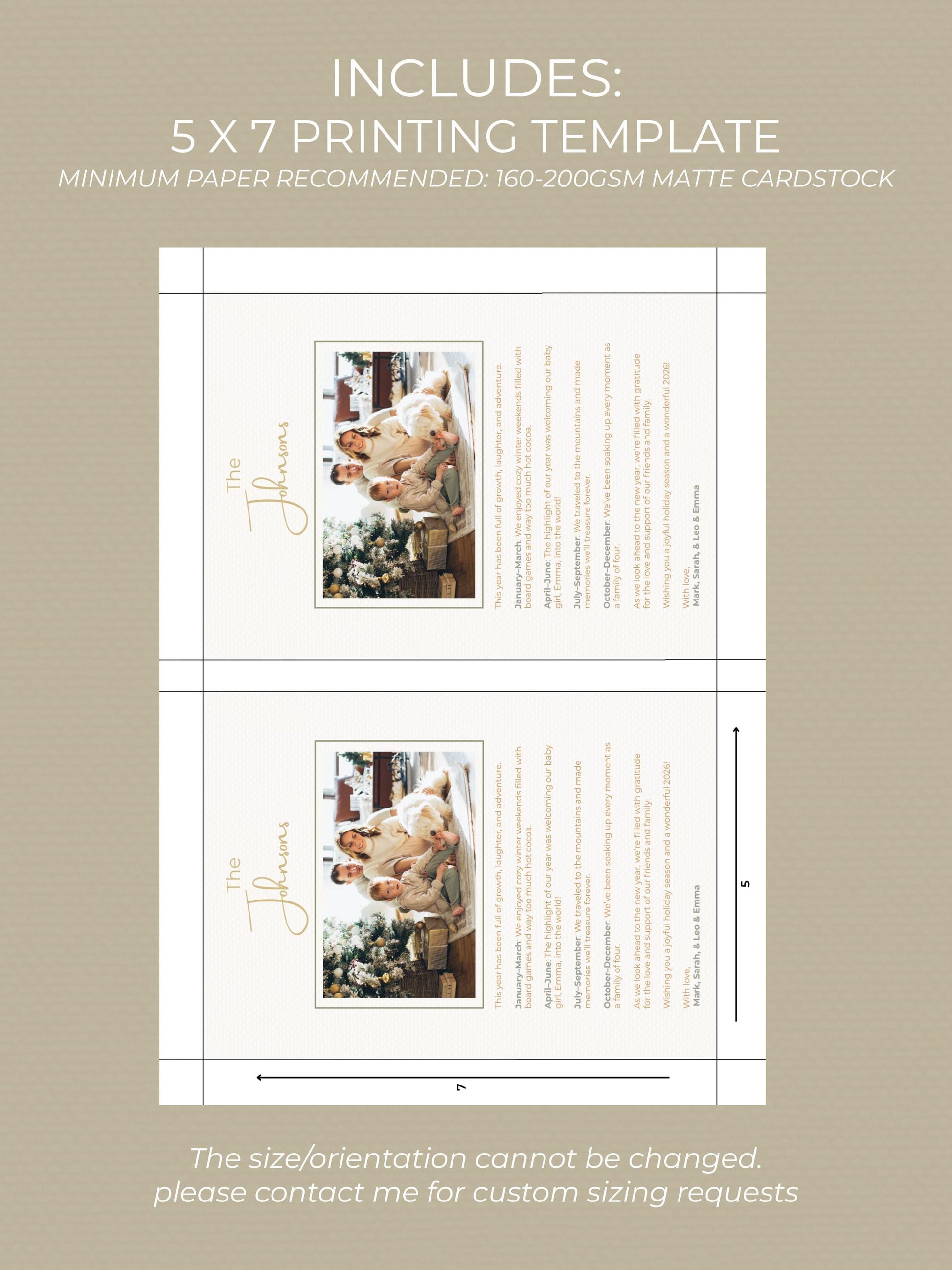 Editable Christmas Card with Newsletter - Christian Peace on Earth Dove Canva Template, Printable or Digital Holiday Greeting