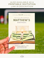 Animated Soccer Birthday Evite - Custom Storybook Football Party Invitation (Digital Instant Download Editable Canva Video Invite for Kids)