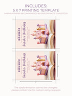 Princess Bouncy Castle Birthday Invitation Printable - Fairytale Bounce House Party Invite (Instant Download Editable Canva Template Evite)