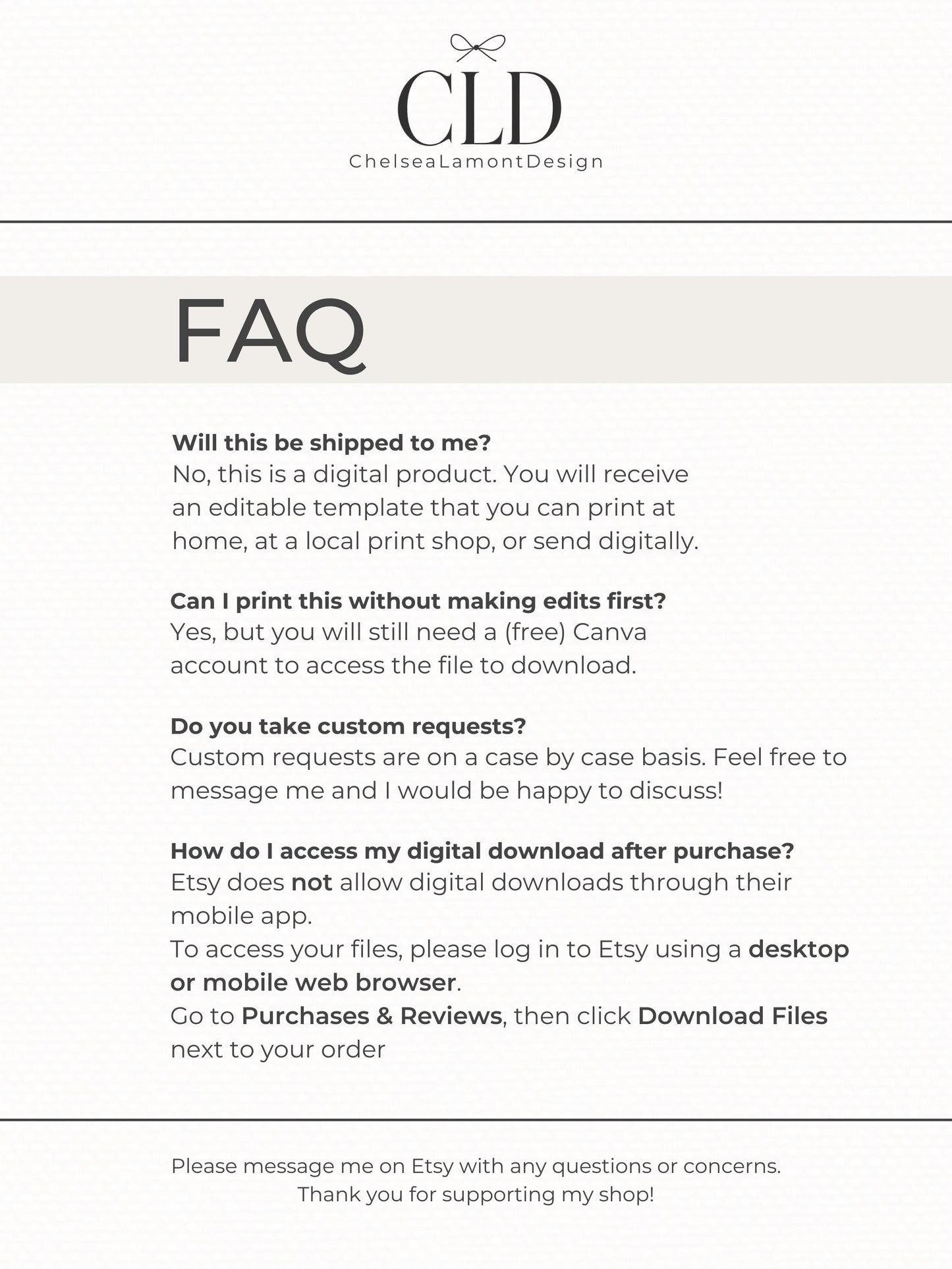 Mother’s Day Card - Printable & Digital Download - Boy + Girl Version (Instant Download Editable Canva Template) Foldable 5x7 + Postcard