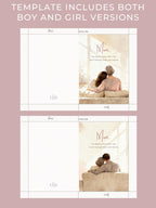 Mother’s Day Card Template for Mom - Older Son or Daughter Printable Folded Card + Digital Card (Custom Canva Editable Instant Download)