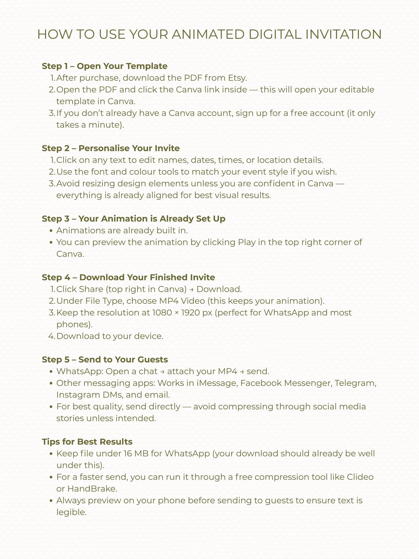 Animated Jungle Bouncy Castle Birthday Evite Template - Storybook Pop Up Digital Invitation (Editable Canva Video Invite for Kids Party)