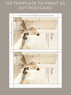 Mother’s Day Card Template (Printable & Digital Canva Editable Template- Instant Download) Foldable + Mobile