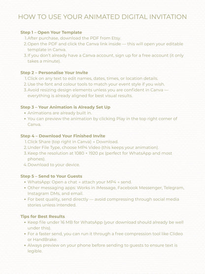 Animated Baby Shower Evite - Watercolour Rain Toys Invitation (Custom Instant Download Editable Canva Template) Digital Video Invite