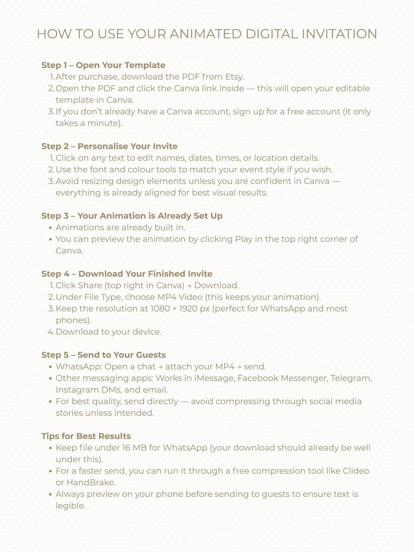 Animated Storybook Save the Date Video - “We’re Going to the Chapel” Digital Wedding Announcement (Editable Canva Template)