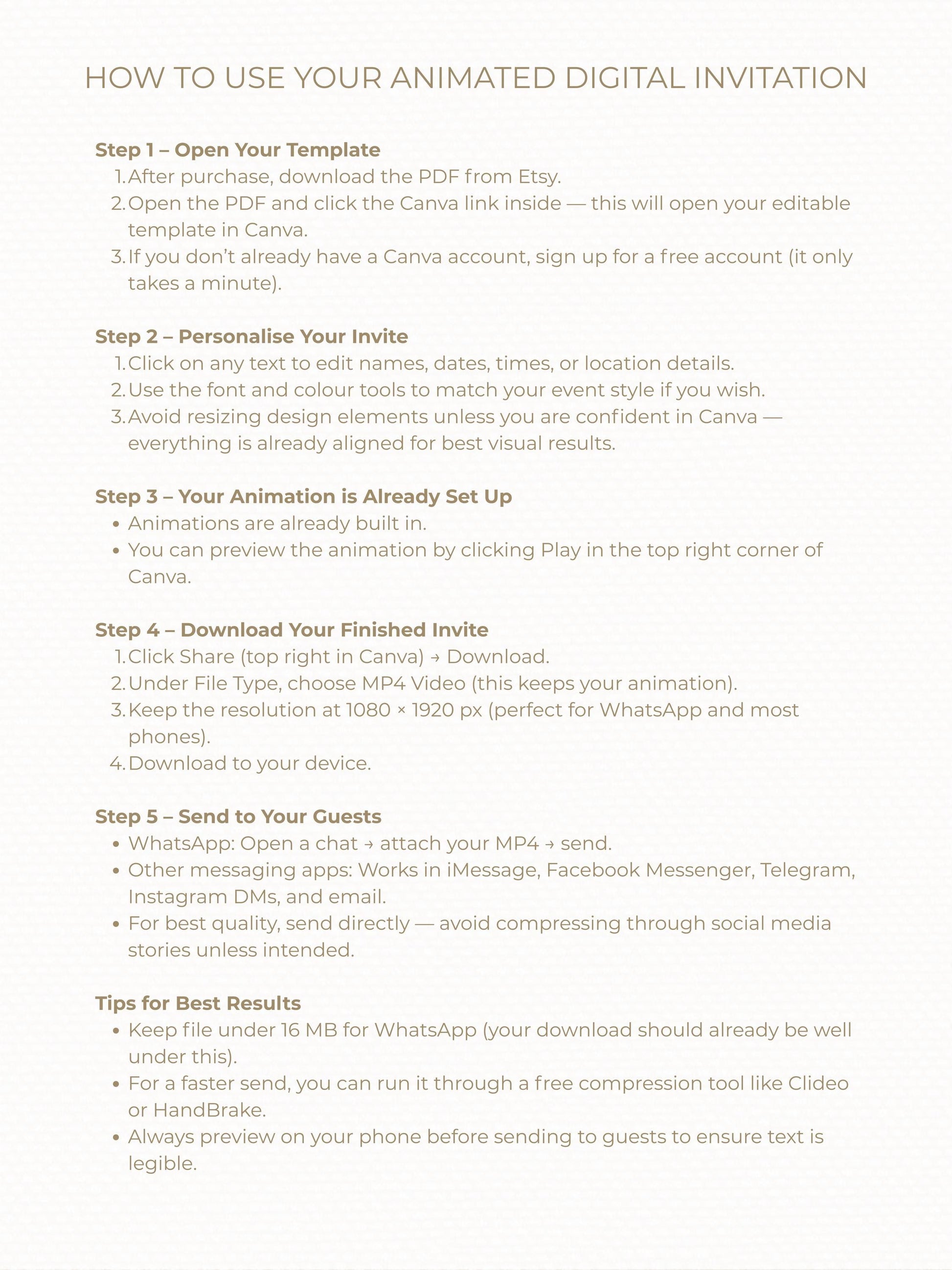 Animated Storybook Save the Date Video - “We’re Going to the Chapel” Digital Wedding Announcement (Editable Canva Template)