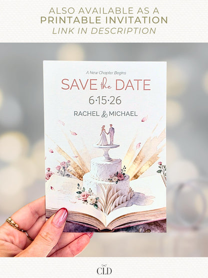 Animated Storybook Save the Date - Wedding Video Invitation (Custom Instant Download Digital Canva Template Evite - WhatsApp Invite)
