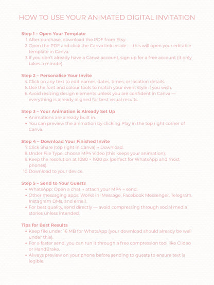 Animated Ballerina Birthday Invitation-Dance Kids Party Invite (Custom Instant Download Canva Template) Elegant Music Box Video Evite