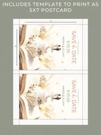 Printable Storybook Save the Date Invitation, Wedding Cake Reveal Invite (Editable Canva Template Romantic Digital Evite)