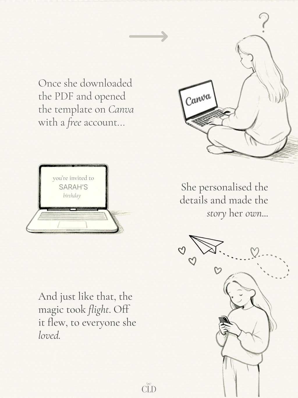 Love You Two The Moon Birthday Evite Video - Animated 2nd Birthday Invitation, Moon and Stars Digital Invite (Editable Canva Template)