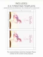 Printable Storybook Unicorn Birthday Invitation-| Girls 1st 2nd 3rd Bday Party Invite - Magical Floral Print (Editable Canva Template)