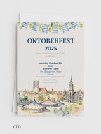 Oktoberfest Invite, Beer Festival Party Invitation, Editable Template, Printable German Beer Celebration Evite, Canva Digital Download