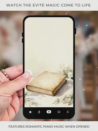 Animated Storybook Save the Date Video - “We’re Going to the Chapel” Digital Wedding Announcement (Editable Canva Template)