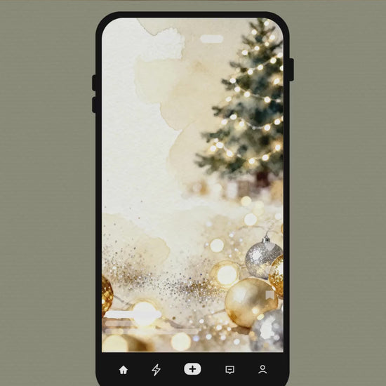 Animated Sparkle Christmas Party Invitation - Festive Holiday Video Invite (Editable Instant Download Digital Canva Template Evite)