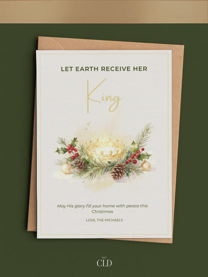 Christian Christmas Card Bundle - 4 Printable Digital Cards - Religious Holiday Set - Scripture Greeting (Instant Download Canva Template)