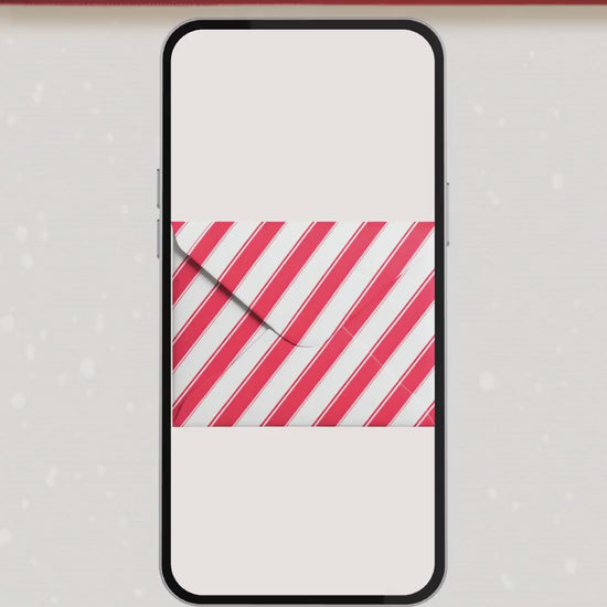 Animated Christmas Evite - Fun Reindeer Holiday Party Digital Invitation with Envelope Opening Festive Music Instant Download Canva Template