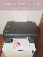 Mother’s Day Card Template for Mom - Older Son or Daughter Printable Folded Card + Digital Card (Custom Canva Editable Instant Download)