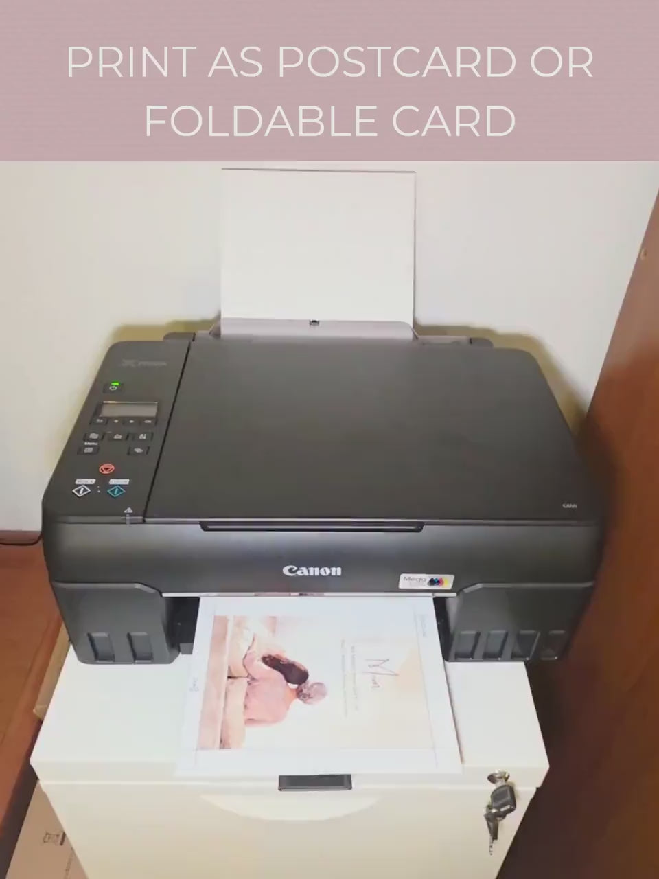 Mother’s Day Card Template for Mom - Older Son or Daughter Printable Folded Card + Digital Card (Custom Canva Editable Instant Download)