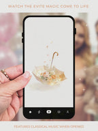 Animated Baby Shower Evite - A Little Bloom Is On The Way Invitation, Floral Girl Umbrella Video Invite, Editable Canva Template