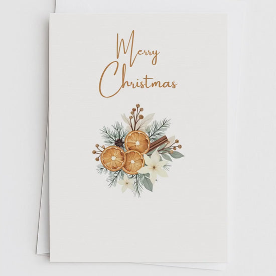 Editable Christmas Card with Newsletter - Cozy Rustic Holiday Card Template, Canva Printable, Family Photo Update, Digital Greeting