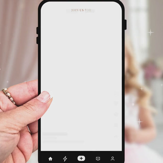 Animated Blonde Princess Birthday Evite - Custom Storybook Castle Video Invitation - Magical Girl Digital Invite Canva Template